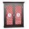 Red & Tan Plaid Cabinet Decals