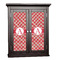 Red & Tan Plaid Cabinet Decal - Small (Personalized)