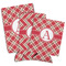 Red & Tan Plaid Can Coolers - PARENT/MAIN