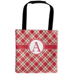 Red & Tan Plaid Auto Back Seat Organizer Bag (Personalized)