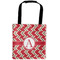 Red & Tan Plaid Auto Back Seat Organizer Bag (Personalized)