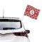 Red & Tan Plaid Car Flag - Large - LIFESTYLE