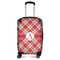 Red & Tan Plaid Carry-On Travel Bag - With Handle