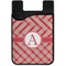 Red & Tan Plaid Cell Phone Credit Card Holder