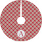 Red & Tan Plaid Tree Skirt (Personalized)