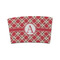 Red & Tan Plaid Coffee Cup Sleeve - FRONT