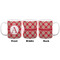 Red & Tan Plaid Coffee Mug - 11 oz - White APPROVAL