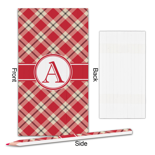 Red & Tan Plaid Colored Pencils - Approval