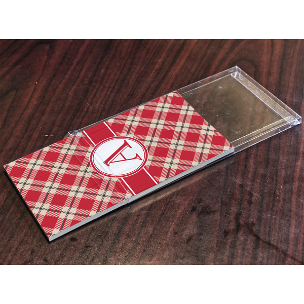 Red & Tan Plaid Colored Pencils - In Package