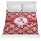 Red & Tan Plaid Comforter (Queen)