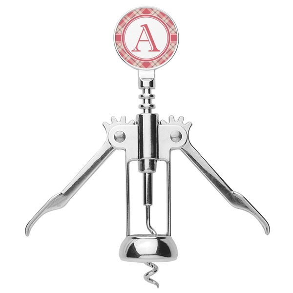Red & Tan Plaid Corkscrew - Alt