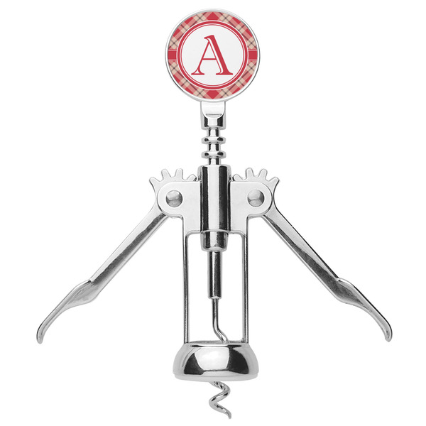 Red & Tan Plaid Corkscrew - Alt