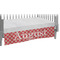 Red & Tan Plaid Crib 45 degree angle - Skirt