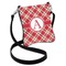 Red & Tan Plaid Cross Body Bags - Regular Full View