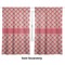 Red & Tan Plaid Curtains