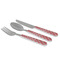 Red & Tan Plaid Cutlery Set - MAIN