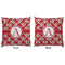 Red & Tan Plaid Decorative Pillow Case - Approval
