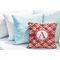 Red & Tan Plaid Decorative Pillow Case - LIFESTYLE 2
