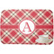 Red & Tan Plaid Dish Drying Mat - with cup