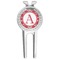 Red & Tan Plaid Golf Divot Tool & Ball Marker (Personalized)