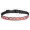 Red & Tan Plaid Dog Collar - Medium - Front