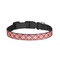 Red & Tan Plaid Dog Collar - Small - Front