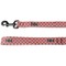 Red & Tan Plaid Deluxe Dog Leash - 4 ft (Personalized)