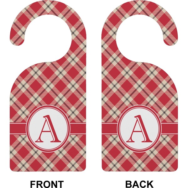 Red & Tan Plaid Door Hanger (Approval)