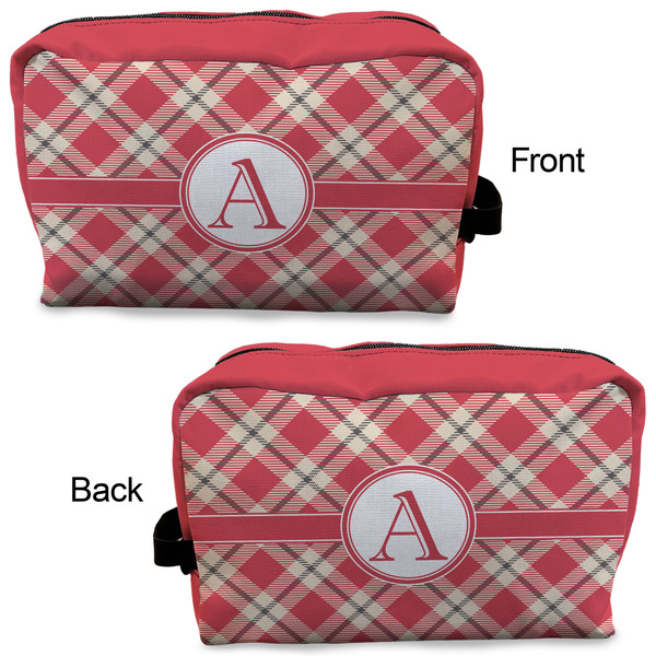 Red & Tan Plaid Dopp Kit - Approval
