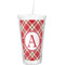 Red and Tan Plaid Double Wall Tumbler - 16oz