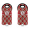 Red & Tan Plaid Double Wine Tote - APPROVAL (new)