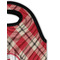 Red & Tan Plaid Double Wine Tote - Detail 1 (new)