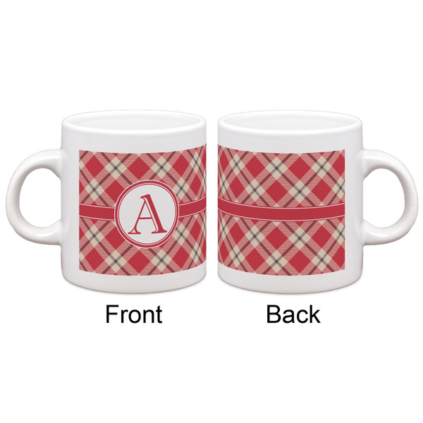 Red & Tan Plaid Espresso Cup - Apvl