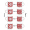 Red & Tan Plaid Espresso Cup Set of 4 - Apvl