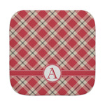 Red & Tan Plaid Face Towel (Personalized)