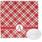 Red & Tan Plaid Washcloth (Personalized)