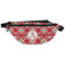 Red & Tan Plaid Fanny Pack - Front