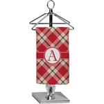 Red & Tan Plaid Finger Tip Towel - Full Print (Personalized)