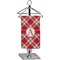 Red & Tan Plaid Finger Tip Towel (Personalized)