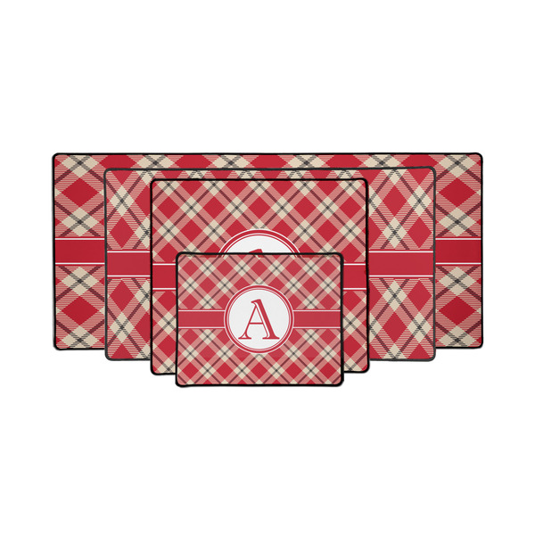 Red & Tan Plaid Gaming Mats - PARENT/MAIN