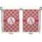 Red & Tan Plaid Garden Flag - Double Sided Front and Back