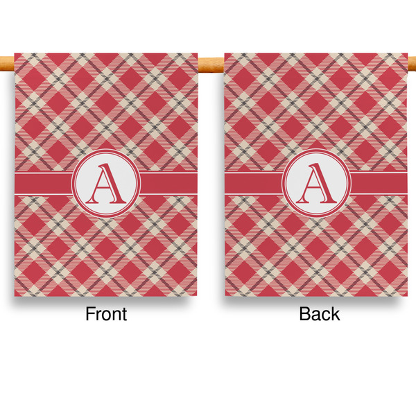 Red & Tan Plaid Garden Flags - Large - Double Sided - APPROVAL