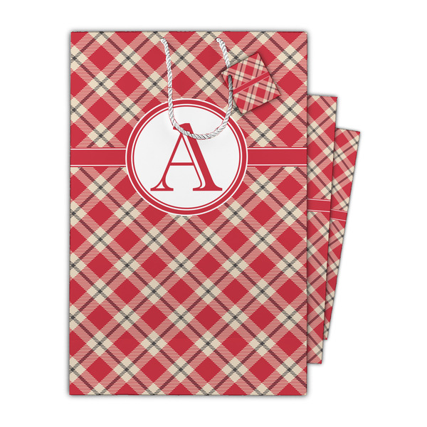 Red & Tan Plaid Gift Bags - Parent/Main