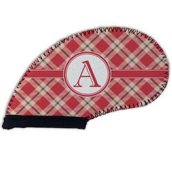 Red & Tan Plaid Golf Club Cover (Personalized)