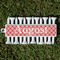 Red & Tan Plaid Golf Tees & Ball Markers Set - Front