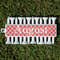 Red & Tan Plaid Golf Tees & Ball Markers Set (Personalized)