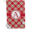 Red & Tan Plaid Golf Towel (Personalized)