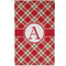 Red & Tan Plaid Golf Towel (Personalized) - APPROVAL (Small Full Print)