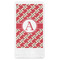 Red & Tan Plaid Guest Napkins - Full Color - Embossed Edge (Personalized)