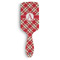 Red & Tan Plaid Hair Brush - Front View